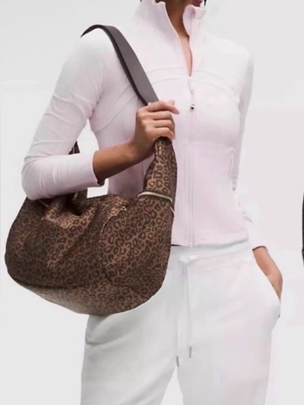 lululemon athletica Brown and Black Leopard Print Hobo Bag - Picture 9 of 9